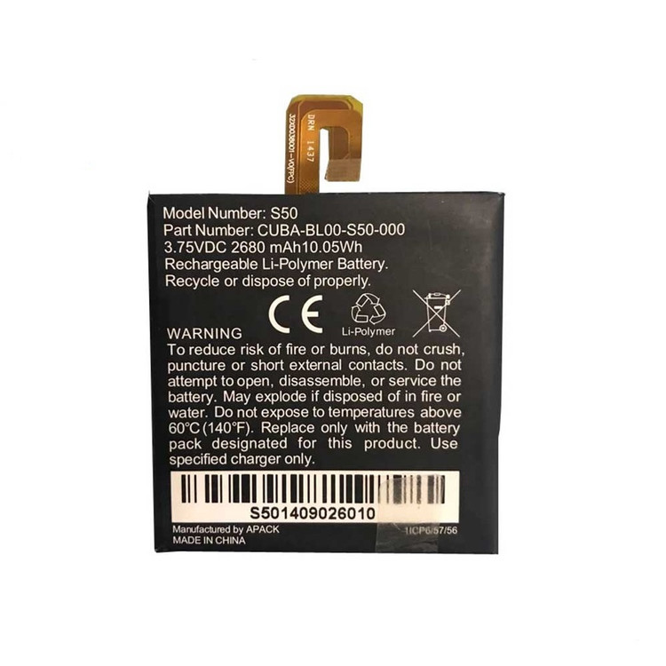باتری موبایل مدل S50 ظرفیت 2680 میلی آمپر ساعت مناسب برای گوشی موبایل کترپلار CAT S50