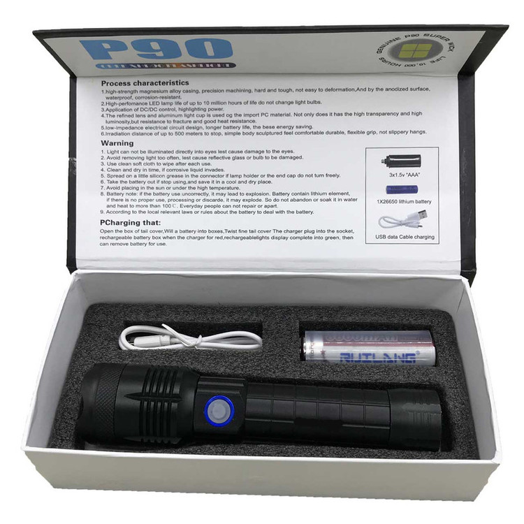 چراغ قوه دستی یو وی UV روئی لانگ مدل UV-RL-B-99