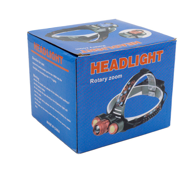 چراغ قوه پیشانی یو وی سه لامپ مدل UV LIGHT