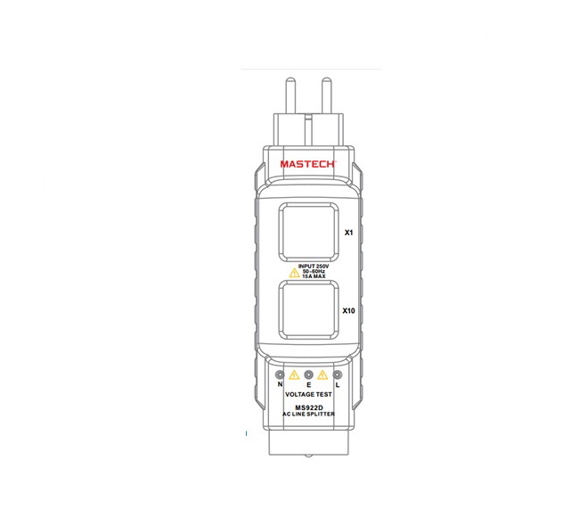 اسپلیتر جریان AC و تستر محافظ جان مستک MASTECH MS922D