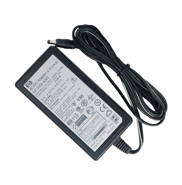 آداپتور پرینتر اچ پی 31 ولت 1450 میلی آمپر HP 31V/1450MA فیش گرد آداپتوری با سایز 1.7*4.8 میلی متر