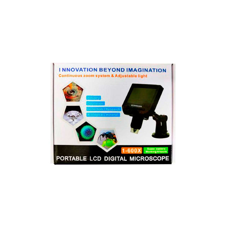 میکروسکوپ دیجیتال 600X HD با نمایشگر 4.3 اینچی