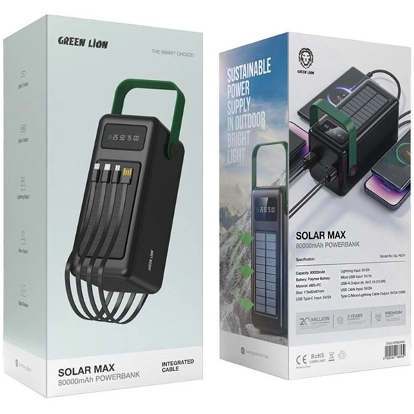 پاور بانک گرین لاین 80K مدل SOLAR MAX