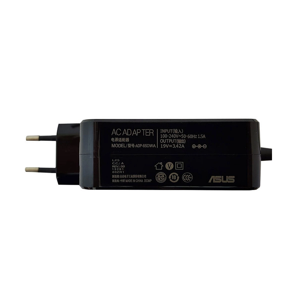 آداپتور لپ تاپ ایسوس 19V 3.42A Gimo Plus مربعی زنبوکی سرفیش بزرگ 4*1.35mm