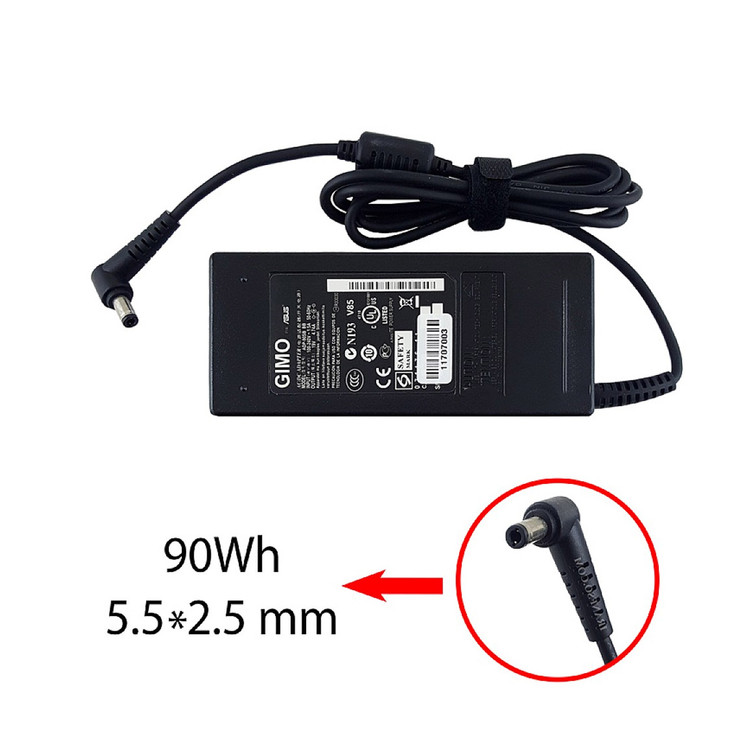 آداپتور لپ تاپ ایسوس 19V 4.7A ابعاد فیش130mm*50mm*30mm