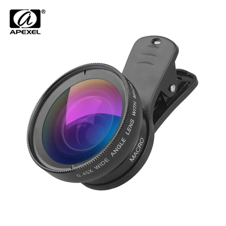 لنز موبایل کلیپسی اپکسل APEXEL APL-0.45WM – اورجینال