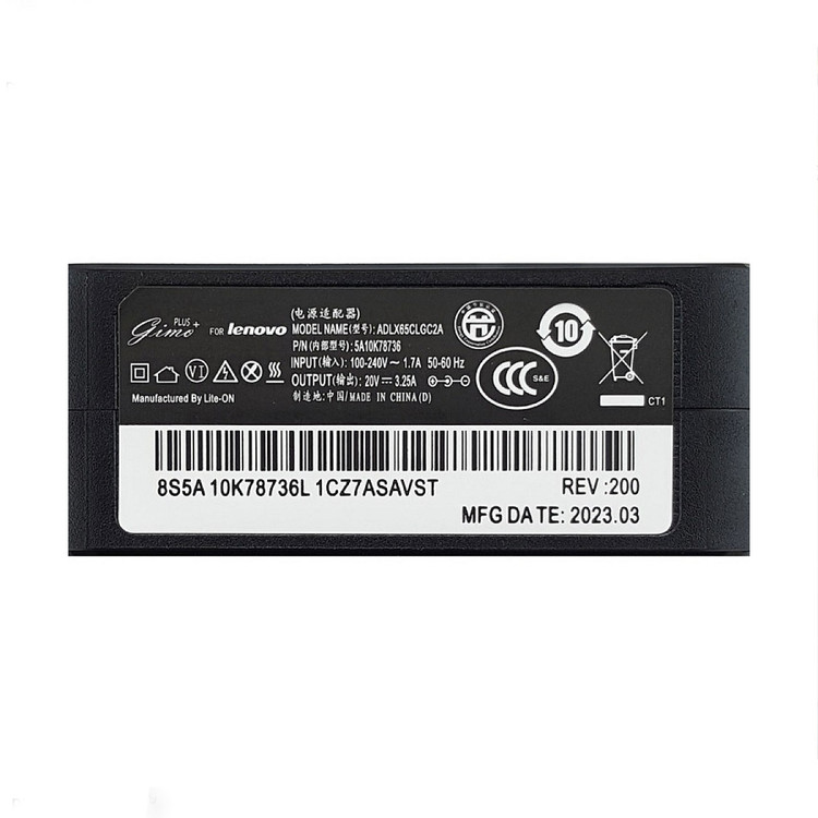 آداپتور لپ تاپ لنوو 20V 3.25A Gimo Plus سرریز مربعی-پریزی