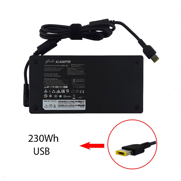 آداپتور لپ تاپ لنوو 20V 11.5A Gimo Plus سر یو اس بی