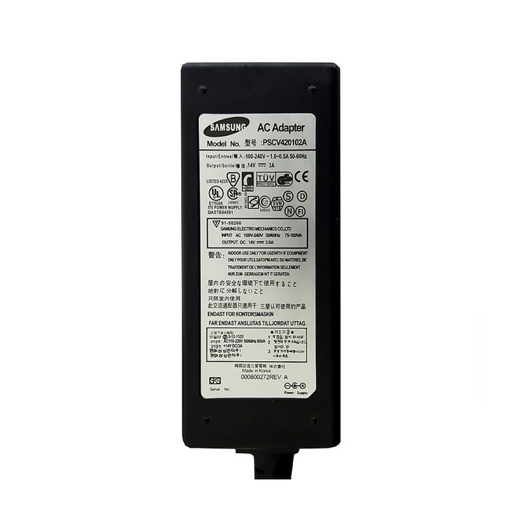 آداپتور ال سی دی سامسونگ 14V 3A کابل سه تایی