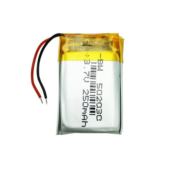 باتری لیتیوم پلیمر ظرفیت 250mAh سایز 502030