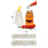 ست پیچ گوشتی 31 عددی لیوانی