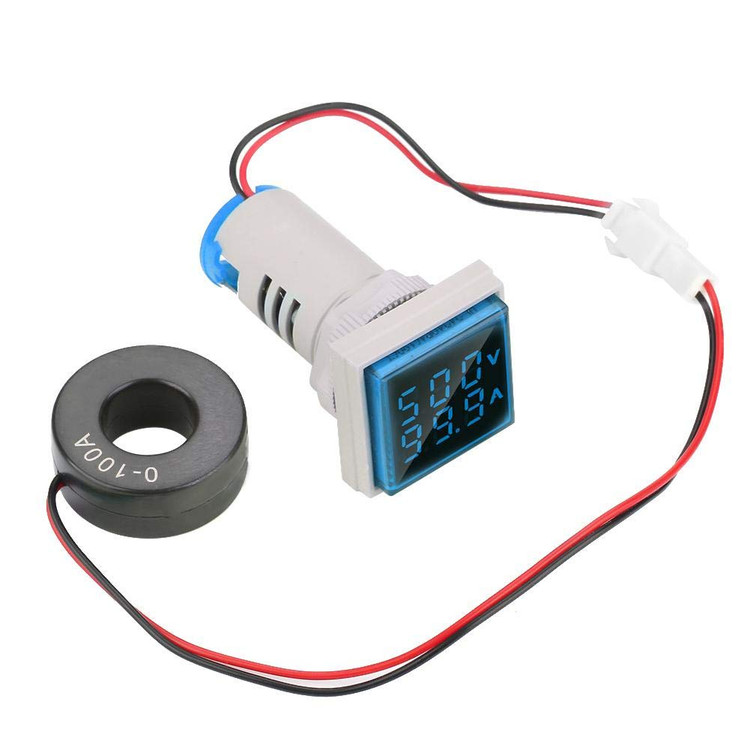 ولت متر،آمپرمتر AC چراغ سيگنالي 22mm مدل VA-22