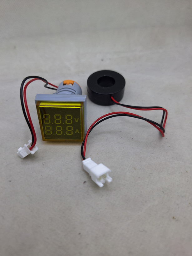 ولت متر،آمپرمتر AC چراغ سيگنالي 22mm مدل VA-22