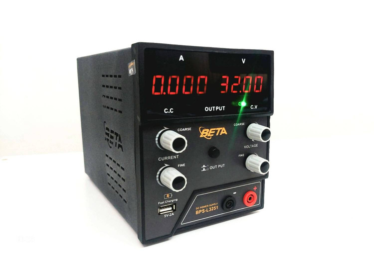 منبع تغذیه 5 آمپر متغیر آزمایشگاهی خطی بتا مدل BPS-L3251