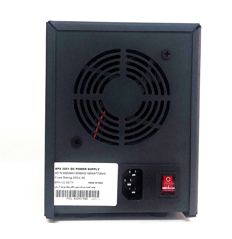 منبع تغذیه 5 آمپر متغیر آزمایشگاهی خطی بتا مدل BPS-L3251
