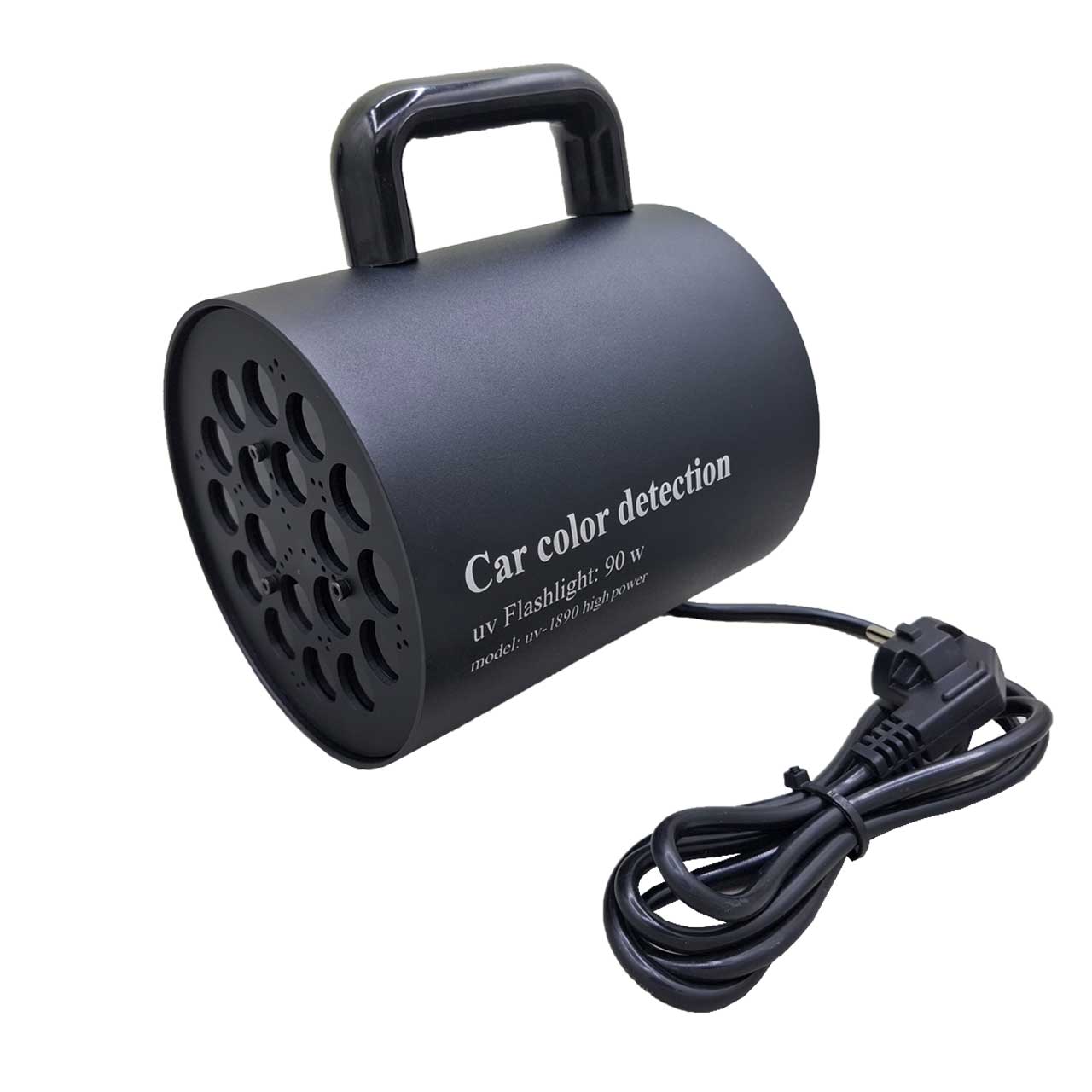 چراغ قوه یووی کارشناسی رنگ خودرو مدل UV-1890 HIGH POWER به همراه عینک مخصوص و دستکش و یکسال گارانتی