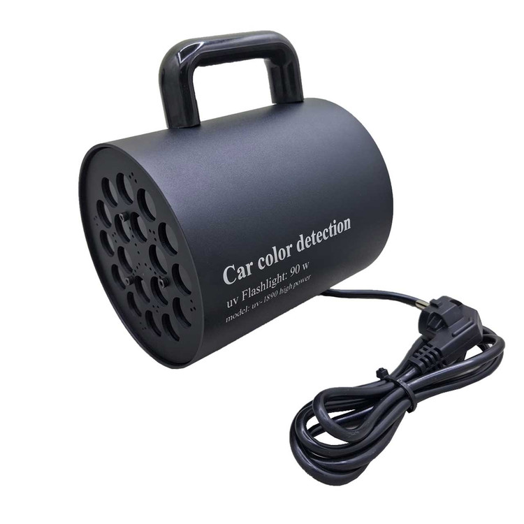چراغ قوه یووی کارشناسی رنگ خودرو مدل UV-1890 HIGH POWER به همراه عینک مخصوص و دستکش و یکسال گارانتی